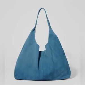 & Other Stories - Large Tote in Blue Suede